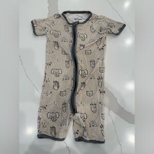 The little one shop safari print pajamas